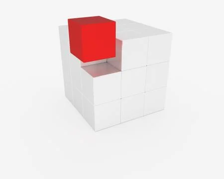 Abstract cube Stock Illustration