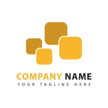 Abstract cube logo design Stock Illustration