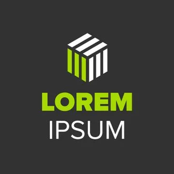 Abstract cube logo Stock Illustration