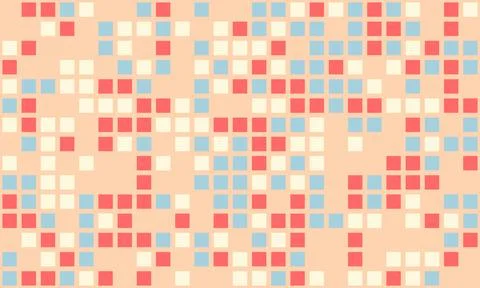 Abstract cube mosaic with structured colors and elegant simplicity. Ideal f.. Stock Illustration