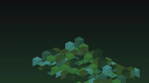 Abstract cube pattern animation for modern design projects Stock Footage 326175643