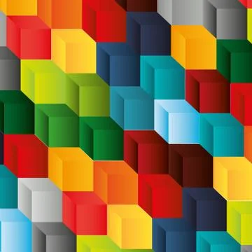 Abstract cube pattern background design 스톡 일러스트