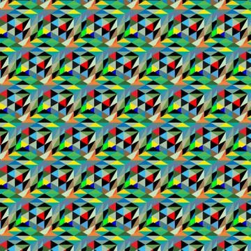 Abstract cube pattern. Colorful design, geometric 3d vector wallpaper, cube c Stock Illustration