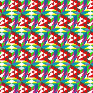 Abstract cube pattern. Colorful design, geometric 3d vector wallpaper, cube c Stock Illustration