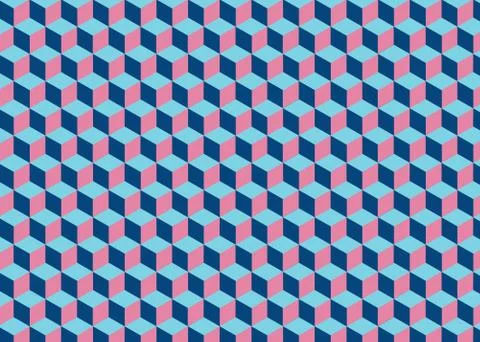 Abstract cube pattern colorful Illustrazione stock