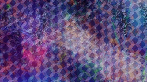 Abstract Cube Pattern with Rainbow Colored Texture Stock Footage 113071652