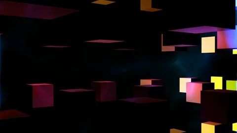 Abstract cube space Video stock 97166119
