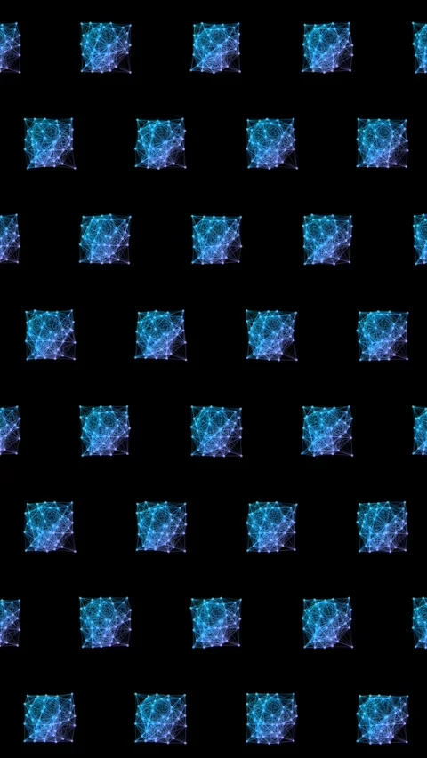 Abstract Cube Square Seamless Pattern Loop Stock Footage 329184068