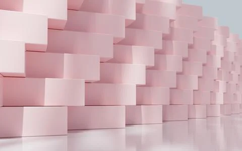 Abstract cube structure, 3d rendering. Stock Illustration