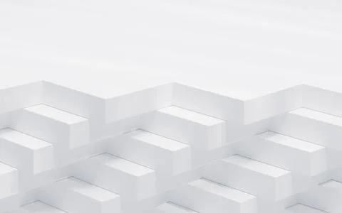 Abstract cube structure, 3d rendering. Illustrazione stock