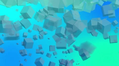 Abstract Cubes Background Blue 4K 스톡 동영상 47623228