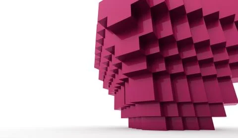 Abstract cubes background Stock Illustration