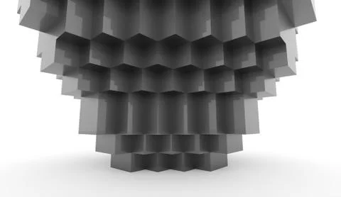 Abstract cubes background Stock Illustration