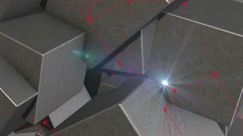 Abstract cubes background Stock Illustration