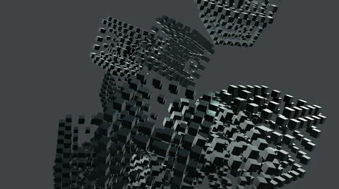 Abstract cubes background Stock Illustration