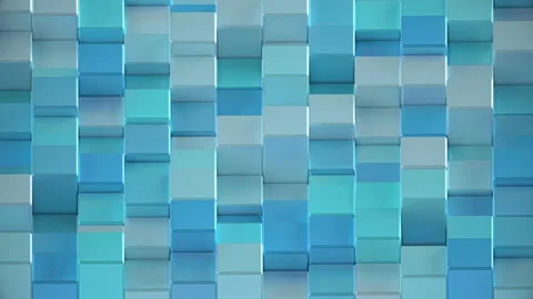 Abstract Cubes Background pattern wall. 3D render Projection Mapping element Stock Footage