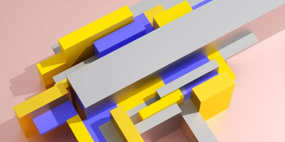 Abstract cubes background Stock Photos