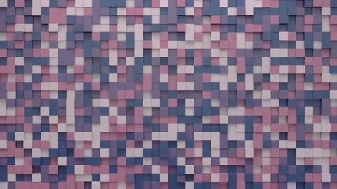 Abstract Cubes Background Random Motion, 3d Loopable Animation 4k Stock Footage 71436205