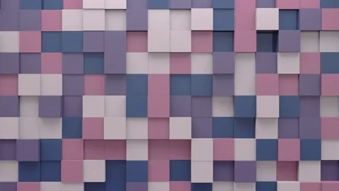 Abstract Cubes Background Random Motion, 3d Loopable Animation 4k Stock Footage 71436585
