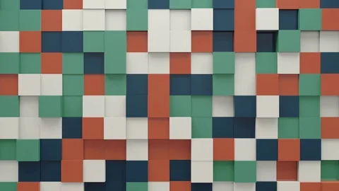Abstract Cubes Background Random Motion, 3d Loopable Animation 4k Vidéo 71436592