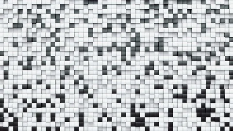 Abstract Cubes Background Random Motion, 3d Loopable Animation 4k Stock Footage 123000839