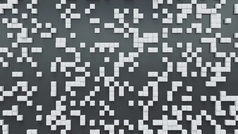 Abstract Cubes Background Random Motion, 3d Loopable Animation 4k Stock Footage 123001066