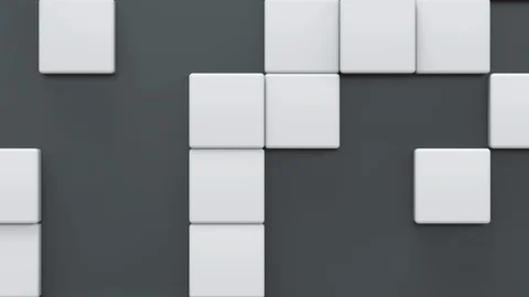 Abstract Cubes Background Random Motion, 3d Loopable Animation 4k Stock Footage 123001113