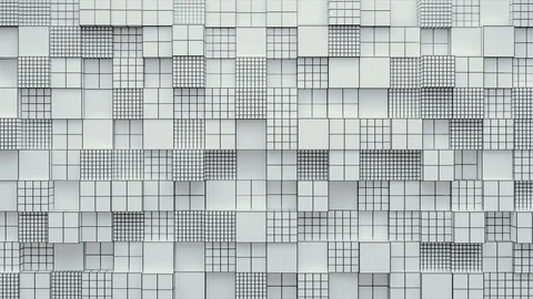 Abstract Cubes Background Random Motion, 3d Loopable Animation 4k Video stock 123114153