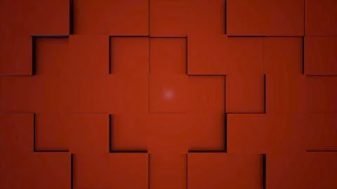 Abstract Cubes Background Random Motion, 3d Loopable Animation. Abstract color Stock Illustration