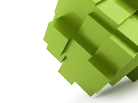 Abstract cubes background rendered Stock Illustration