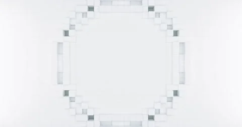 Abstract cubes background wave motion Video stock 149366452