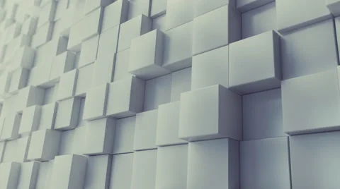 Abstract Cubes Extrude Perspective, 3d Animation 4k Stock Footage 64074791