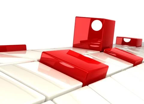 Abstract cubes Stock Illustration