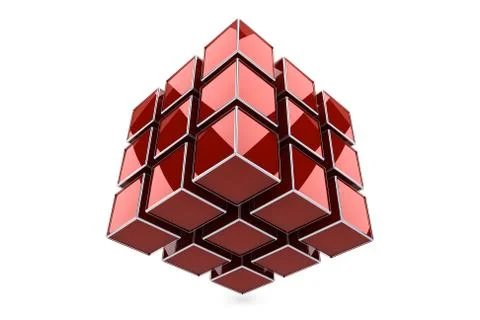 Abstract cubes Stock Illustration