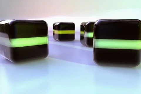 Abstract cubes Stock Illustration