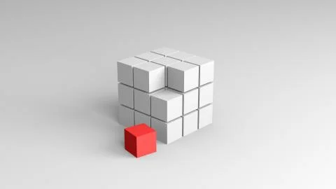 Abstract Cubes  Stock Illustration