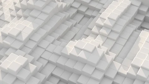 Abstract Cubes Minimal Business background loopable 動画素材 111399087