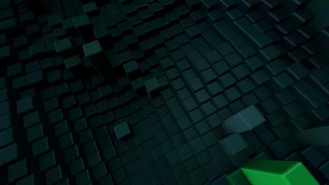 Abstract Cubes Move, 3D Animation Vídeo Stock 120611865