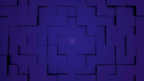 Abstract cubes move, 3D animation. Seamless Looping Abstract Cubes Background Illustrazione stock