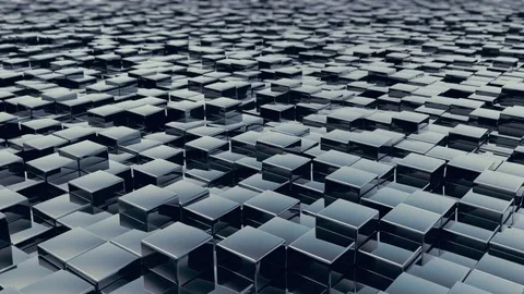 Abstract Cubes Move, 3d Loopable Animation 4k Stock Footage 71440186