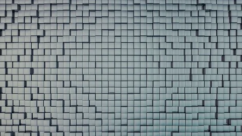 Abstract Cubes Move, 3d Loopable Animation 4k Stock Footage 71440791