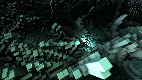 Abstract Cubes Move, Loopable Animation. Seamless Loopable. Vídeo Stock 120632738