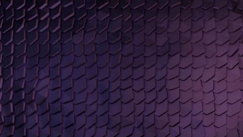 Abstract cubes random motion, 3d Loopable Animation. Abstract cubes move, 3d Stock Illustration