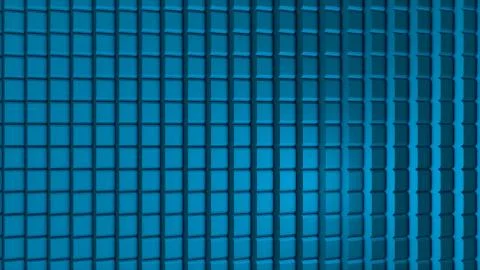 Abstract cubes random motion, 3d Loopable Animation. Abstract cubes move, 3d Stockillustratie