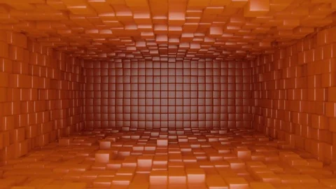 Abstract Cubes Room, 3d Animation 4k Stock Footage 72898796