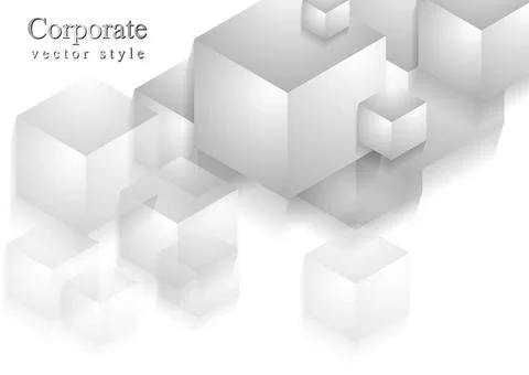 Abstract cubes technology vector background Abstract cubes technology vect... 스톡 사진