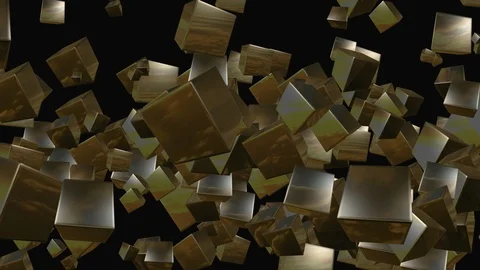Abstract Cubes Transparent Background Loop 4k Stock-Footage 89856659