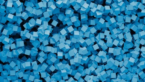 Abstract Cubes Wave, 3d Loopable Animation 4k Stock Footage 100403837