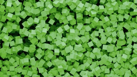 Abstract Cubes Wave, 3d Loopable Animation 4k Stock Footage 100403902