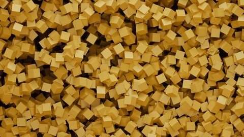 Abstract Cubes Wave, 3d Loopable Animation 4k Stock Footage 100403988